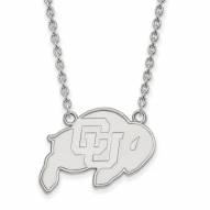 Colorado Buffaloes Sterling Silver Large Pendant Necklace