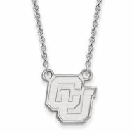 Colorado Buffaloes Sterling Silver Small Pendant Necklace