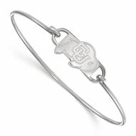 Colorado Buffaloes Sterling Silver Wire Bangle Bracelet