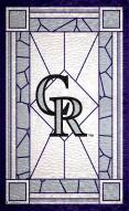 Colorado Rockies 11" x 19" Stained Glass Sign