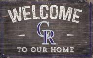 Colorado Rockies 11" x 19" Welcome to Our Home Sign