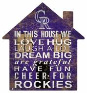 Colorado Rockies 12" House Sign