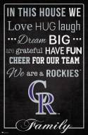 Colorado Rockies 17" x 26" In This House Sign