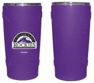Colorado Rockies 20 oz. Stainless Steel Tumbler with Silicone Wrap