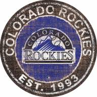 Colorado Rockies 24" Heritage Logo Round Sign