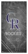 Colorado Rockies 6" x 12" Chalk Playbook Sign
