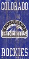 Colorado Rockies 6" x 12" Heritage Logo Sign