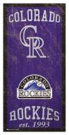 Colorado Rockies 6" x 12" Heritage Sign
