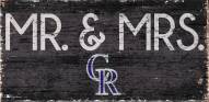 Colorado Rockies 6" x 12" Mr. & Mrs. Sign
