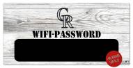 Colorado Rockies 6" x 12" Wifi Password Sign
