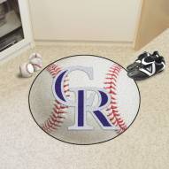 Colorado Rockies Baseball Rug
