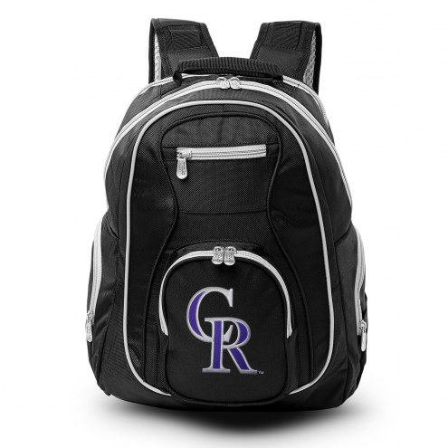 MLB Colorado Rockies Colored Trim Premium Laptop Backpack