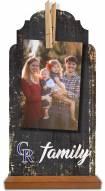 Colorado Rockies Family Tabletop Clothespin Picture Holder