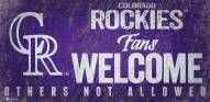 Colorado Rockies Fans Welcome Sign