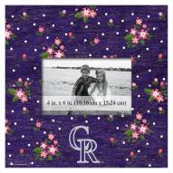 Colorado Rockies Floral 10" x 10" Picture Frame