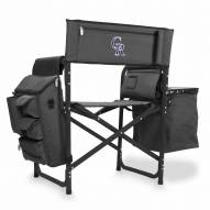 Colorado Rockies Gray/Black Fusion Folding Chair