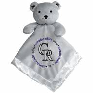 Colorado Rockies Gray Infant Bear Security Blanket