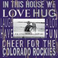 Colorado Rockies In This House 10" x 10" Picture Frame