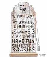 Colorado Rockies In This House Mask Holder