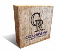 Colorado Rockies Team Logo Block