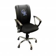 Colorado Rockies XZipit Curve Desk Chair with Secondary Logo