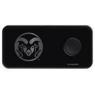 Colorado State Rams 3 in 1 Glass Wireless Charge Pad