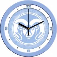 Colorado State Rams Baby Blue Wall Clock