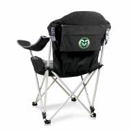 Colorado State Rams Black Reclining Camp Chair
