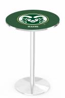 Colorado State Rams Chrome Pub Table with Round Base