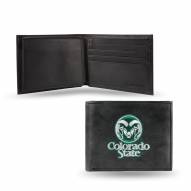 Colorado State Rams Embroidered Leather Billfold Wallet