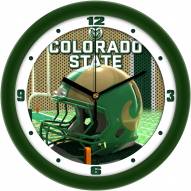 Colorado State Rams Football Helmet Wall Clock