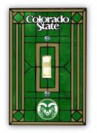 Colorado State Rams Glass Single Light Switch Plate Cover