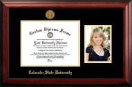 Colorado State Rams Gold Embossed Diploma Frame with Portrait