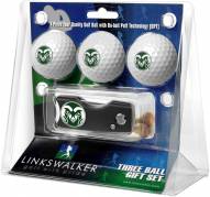 Colorado State Rams Golf Ball Gift Pack with Spring Action Divot Tool