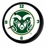 Colorado State Rams Retro Lighted Wall Clock