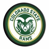 Colorado State Rams Round Slimline Lighted Wall Sign