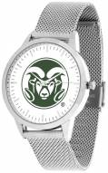 Colorado State Rams Silver Mesh Statement Watch