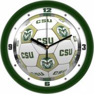 Colorado State Rams Soccer Wall Clock