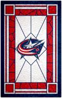 Columbus Blue Jackets 11" x 19" Stained Glass Sign