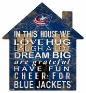 Columbus Blue Jackets 12" House Sign