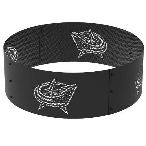Columbus Blue Jackets 36&quot; Round Steel Fire Ring