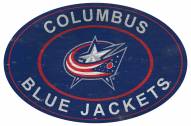 Columbus Blue Jackets 46" Heritage Logo Oval Sign