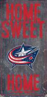 Columbus Blue Jackets 6" x 12" Home Sweet Home Sign