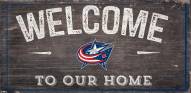 Columbus Blue Jackets 6" x 12" Welcome Sign