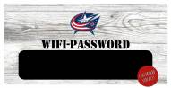 Columbus Blue Jackets 6" x 12" Wifi Password Sign