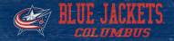 Columbus Blue Jackets 6" x 24" Team Name Sign