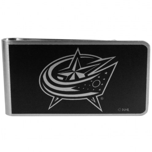 Columbus Blue Jackets Black and Steel Money Clip