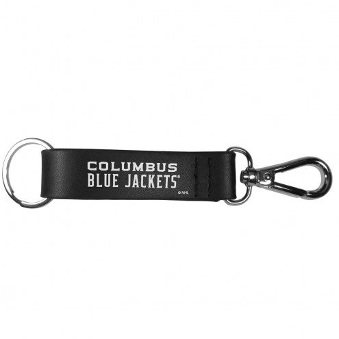 Columbus Blue Jackets Black Strap Key Chain