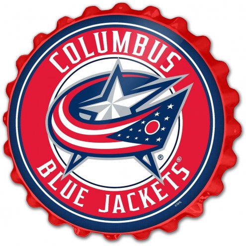 Columbus Blue Jackets Bottle Cap Wall Sign