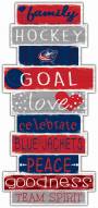 Columbus Blue Jackets Celebrations Stack Sign